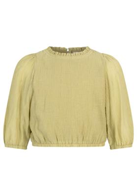 Top Alika Crinkle Vis Greenolive