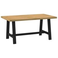 Eettafel NOAIN A-vormige poten 160x90x75 cm massief hout - thumbnail