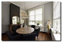 Engelse Toogspiegel voor brede schouw Alec Zilver - thumbnail