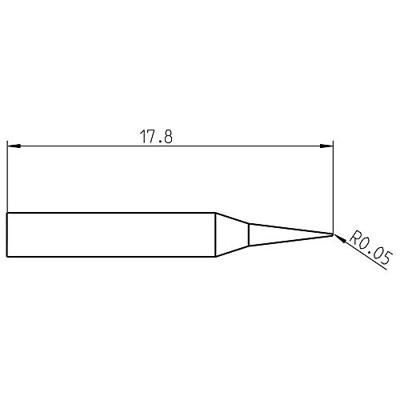 Weller RTP 001 C NW MS Soldeerpunt Conisch Grootte soldeerpunt 0.1 mm Lengte soldeerpunt: 17.9 mm Inhoud: 1 stuk(s)