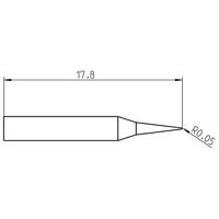 Weller RTP 001 C NW MS Soldeerpunt Conisch Grootte soldeerpunt 0.1 mm Lengte soldeerpunt: 17.9 mm Inhoud: 1 stuk(s) - thumbnail