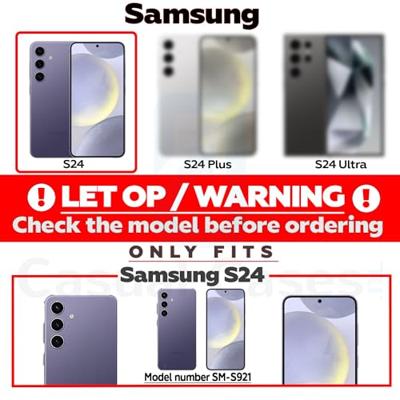 Qialino - Samsung Galaxy S24 - Leren bookcase hoes - Zwart