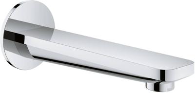 GROHE Lineare baduitloop wandmontage sprong 17cm chroom 13383001