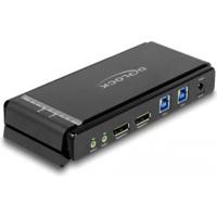 Delock 11476 DisplayPort 1.4 KVM-switch 8K 60 Hz met USB 5 Gbps en audio - thumbnail