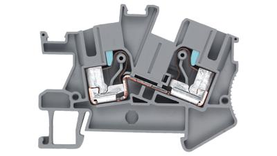 Siemens 8WH60010AH00 Doorgangsklem 8.2 mm Steekklem Grijs 50 stuk(s) Piece