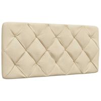 Bedframe zonder matras stof crèmekleurig 140x200 cm - thumbnail