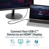 Adapter USB C naar HDMI Startech CDP2HD2MBNL Zwart (2 m) - thumbnail