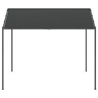 VidaXL Tuinpaviljoen 3x3 m staal en stof antracietkleurig - thumbnail