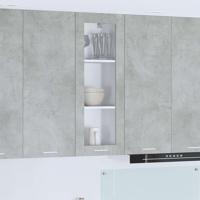 Hangkast Riga Beton Grijs 40 x 31 x 100 cm Bewerkt hout - thumbnail