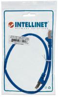 Intellinet 735216 RJ45 Netwerkkabel, patchkabel CAT 6 S/FTP 0.50 m Blauw Vergulde steekcontacten 1 stuk(s) - thumbnail