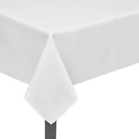 VidaXL Tafelkleden wit 5 stuks 100 x 100 cm - thumbnail