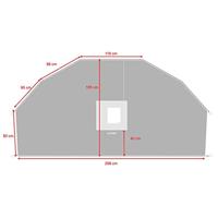 DS Covers fietsdragerhoes star met gevarenbordhouder zwart - thumbnail