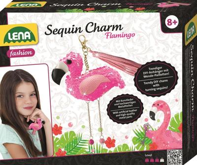 Oku Lena flamingo sleutelhanger set maken