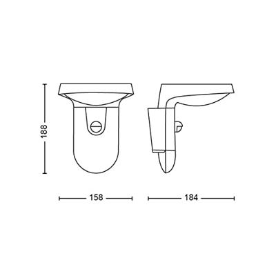 Philips WandlampRosemarie solar antraciet - 929003260301