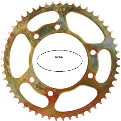 Achtertandwiel 105mm 53T | Derbi Senda