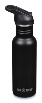 Klean Kanteen Drinkfles - classic narrow - sportdop met flip - zwart - 532 ml