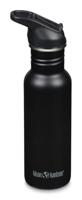 Klean Kanteen Drinkfles - classic narrow - sportdop met flip - zwart - 532 ml - thumbnail