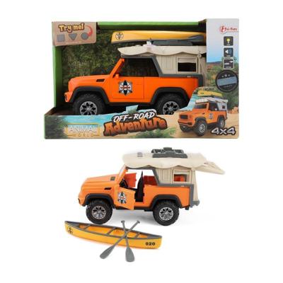 Toi-Toys Animal world jeep en kano met licht en geluid