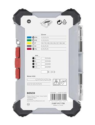 Bosch Accessoires 35-delige set boor en schroefbit Mixed for Metal (Displayvariant) - 2607017726 Bosch Accessoires 35-delige set boor en schroefbit Mixed for Metal (Displayvariant) - 2607017726