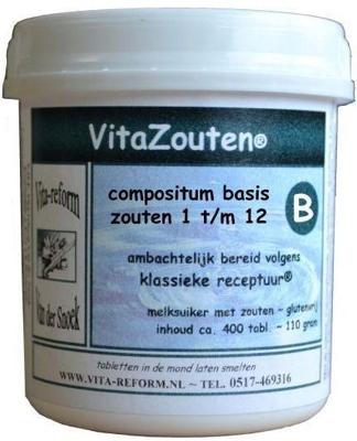 Vita Reform Van der Snoek VitaZouten Compositum Basis Zouten 1 t/m 12 Vita Reform Van der Snoek VitaZouten Compositum Basis Zouten 1 t/m 12