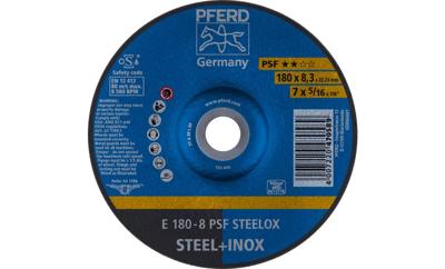 PFERD TOOLS 62017831 E 180-8 PSF STEELOX Afbraamschijf gebogen Diameter 180 mm Boordiameter 22.23 mm RVS, Staal 10 stuk(s) PFERD TOOLS 62017831 E 180-8 PSF STEELOX Afbraamschijf gebogen Diameter 180 mm Boordiameter 22.23 mm RVS, Staal 10 stuk(s)