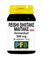 SNP Reishi shiitake maitake fermented 300mg puur 60 Vegetarische capsules - thumbnail