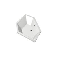 Xenz Society Hoekbad - 145x145x53 - afvoer Midden - acryl - wit 6860-01 - thumbnail