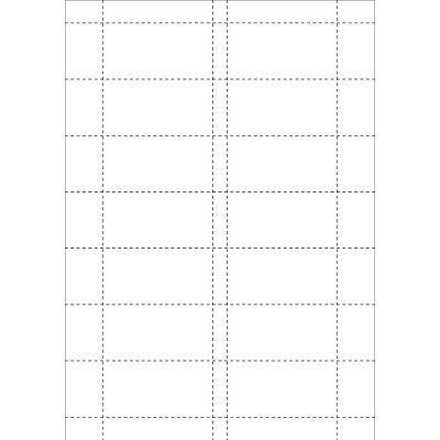 Kaartjes 74x37mm 14 stuks per vel, 5 vel