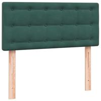 Boxspring met matras fluweel donkergroen 90x210 cm - thumbnail