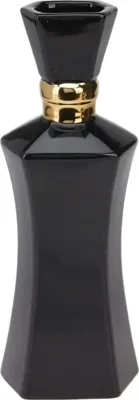Vaas Parfumfles Zwart 35cm Vaas Parfumfles Zwart 35cm