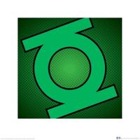 Kunstdruk DC Comics - Green Lantern - Symbol 40x40cm - thumbnail