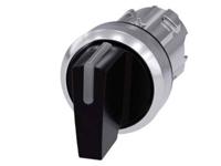 Siemens 3SU10522BM100AA0 3SU1052-2BM10-0AA0 Knevelschakelaar Knevel Zwart 2 x 45 ° 1 stuk(s) - thumbnail