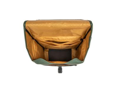 Newlooxs Odense single fietstas - waterafstotend - 17,5l - zwart/groen - thumbnail