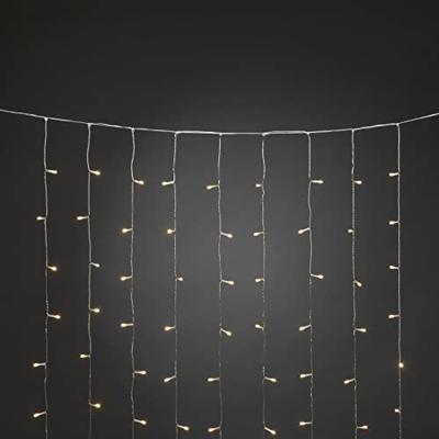 Konstsmide Lichtgordijn voor buiten - Frosted - 320 LEDs - 2100K Warm wit - 2 meter - Kerstverlichting