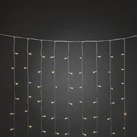 Konstsmide Lichtgordijn voor buiten - Frosted - 320 LEDs - 2100K Warm wit - 2 meter - Kerstverlichting - thumbnail