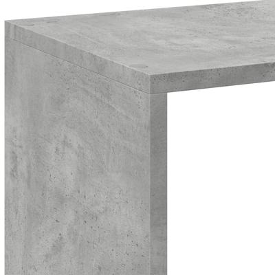 Boekenkast 102x29x143 cm bewerkt hout betongrijs