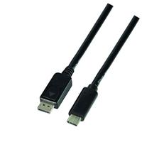LogiLink UA0336 USB-C naar DisplayPort aansluitkabel, 3,0 m zwart - thumbnail