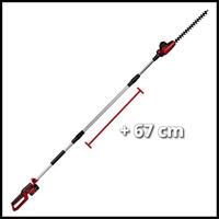 Einhell Power X-Change GC-HH 18/45 Li T-Solo Heggenschaar Accu Instelbare trekstang, Softgriff, Met draaggordel, Zonder accu, Zonder lader 18 V Li-ion 450 mm - thumbnail