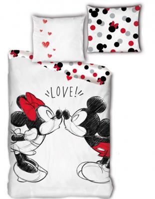 Disney Minnie Mouse Dekbedovertrek Love - katoen Disney Minnie Mouse Dekbedovertrek Love - katoen