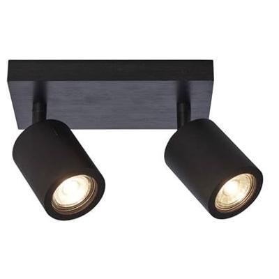 GOOD&MOJO Plafondlamp 'Java' 2-lamps, Bamboe, kleur Zwart