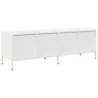 Tv-meubel 135x39x43,5 cm koudgewalst staal wit - thumbnail