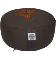 Green Tree Meditatiekussen grijs/oranje (1 st) - thumbnail