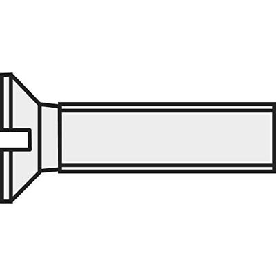TOOLCRAFT 830415 Verzonken schroeven M2.5 20 mm Sleuf DIN 963 Kunststof, Polyamide 10 stuk(s)