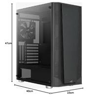 Aerocool Prism-G-BK-v1 Midi Tower Zwart - thumbnail