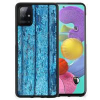 Samsung Galaxy A51 Grip Case Wood Blue - thumbnail