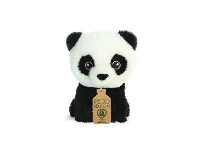 Eco Nation Pluchen knuffel - mini - panda - 13 cm Eco Nation Pluchen knuffel - mini - panda - 13 cm