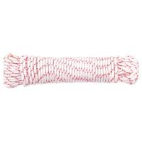 VidaXL Trekkoord startkoord wit en rood ø3 mm 10 m nylon - thumbnail