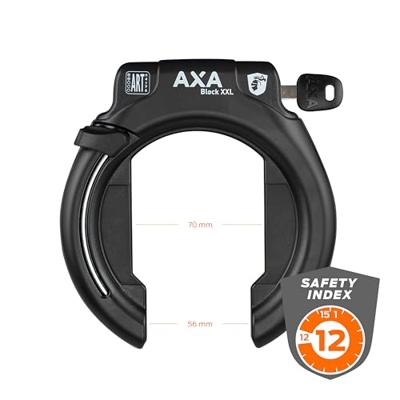 AXA xxl zwart ringslot + zadeltas + ulc100 ketting AXA xxl zwart ringslot + zadeltas + ulc100 ketting