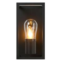 Lucide CARLYN - Wandlamp Badkamer - 1xE14 - IP54 - Zwart - thumbnail