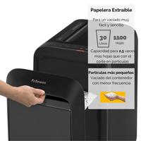 Fellowes Microshred papiervernietiger LX221, zwart - thumbnail